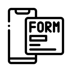 application form line icon