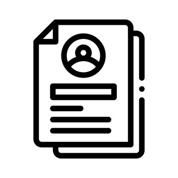 recommend clip art: resume line icon