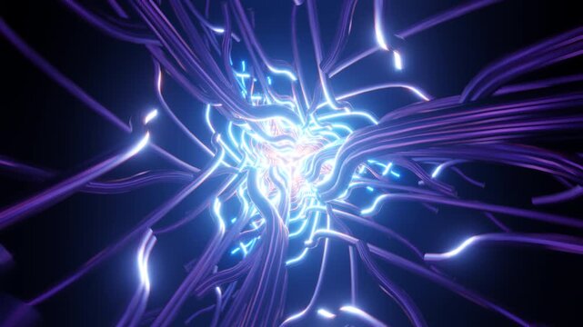 Vivid, trippy VJ background with a futuristic edge.