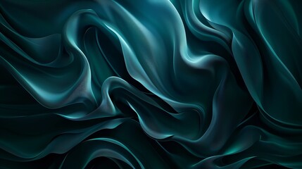 Fototapeta premium Dark blue-green abstract background with space for design elements.