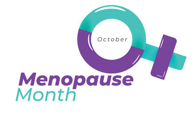 Menopause month. background, banner, card, poster, template. Vector illustration.