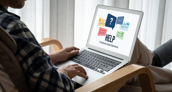 Help screen on the website provide answer to FAQ frequently asked question snugly with knowledge information and solution by customer support