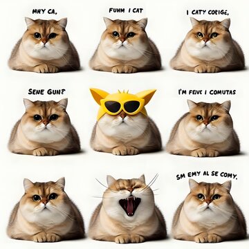 Funny Cat Memes with Text Overlays
