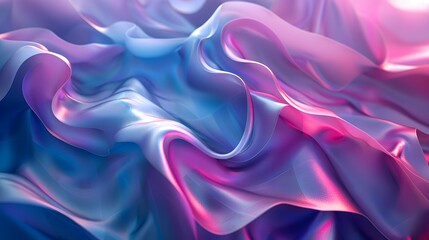 Fototapeta premium Ethereal Waves of Colorful Fabric in Motion