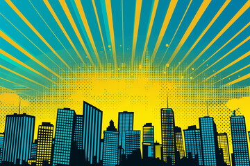Retro Comic Strip Background Design