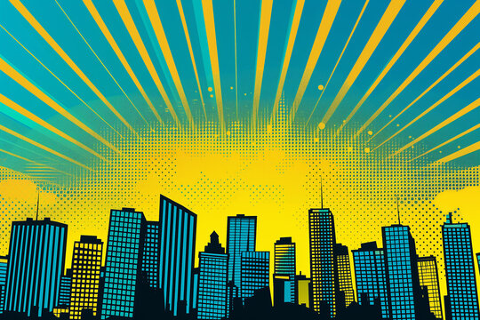 Retro Comic Strip Background Design