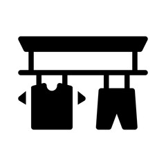 clothesline glyph icon
