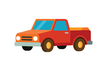  cartoon pickup truck vector art illustration © Jannatul