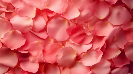 Obraz premium 画面いっぱいのピンクの花びらの背景
