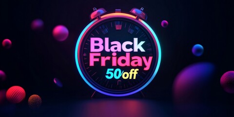 Black friday sale banner, poster, wallpaper