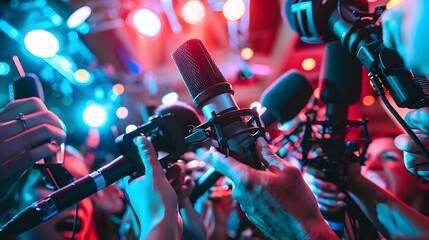 Press Conference Microphones