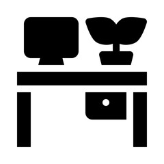 wardrobe glyph icon