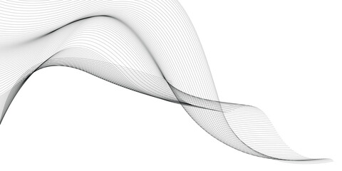Abstract wave lines pattern smooth curve flowing dynamic isolated background. Premium modern flowing wave lines element. Futuristic technology concept. Vector illustration for banner, flyer, brochure