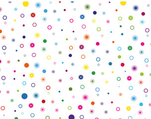 Background Graphics of colored shapes on a transparent base