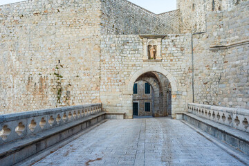 City Walls of the medieval Old City of Dubrovnik, Croatia