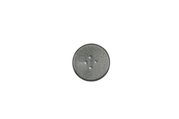 Plastic round button isolated on a white background
