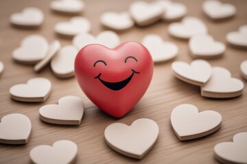 Fototapeta premium heart shaped smile