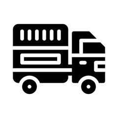 truck glyph icon