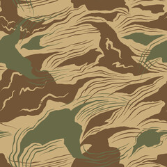 vector Brushstroke camouflage  pattern, army print