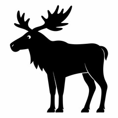 A Moose vector art illustration