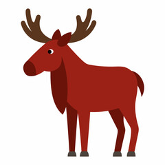 A Moose vector art illustration