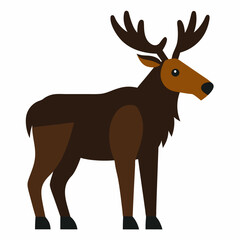A Moose vector art illustration