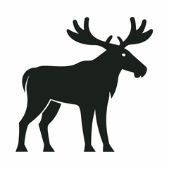 A Moose vector art illustration