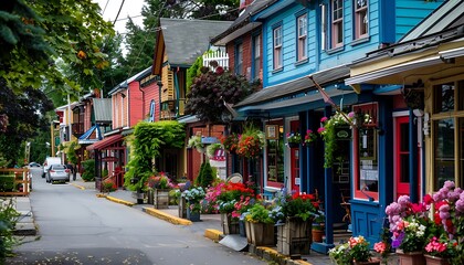 Fototapeta premium Colorful houses in Copenhagen, Denmark.