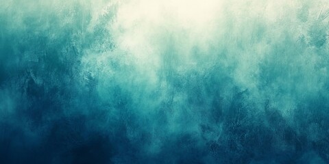 Grainy blue green gradient background, smooth noise texture cover header poster backdrop design, Generative AI
