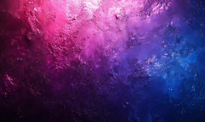 Dark blue purple color gradient background, grainy texture effect, web banner abstract design, copy space, Generative AI