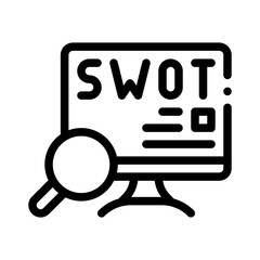 SWOT line icon