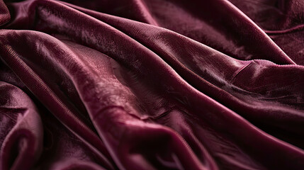 Luxurious Velvet Fabric Texture Soft Whispers Background AI Generative