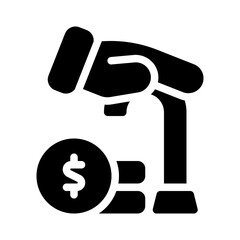 funding glyph icon