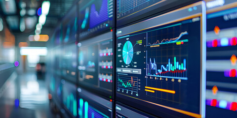 Financial Analytics: Data Visualization on Digital Screens, Real-Time Financial Data and Market Trends