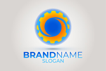 Wheel logo. Abstract wheel logo design.