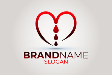 Heart logo. Illustration of a heart symbol.