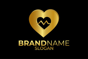 Heart logo. Illustration of a heart symbol.