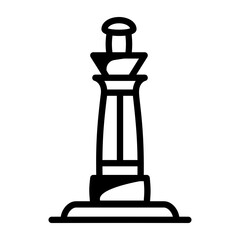 A line icon of trafalgar square monument 