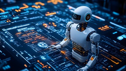 High-tech AI systems for IT vendor risk assessment, collaborative team in action