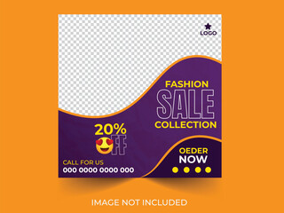  A social media post advertises fashion sale.