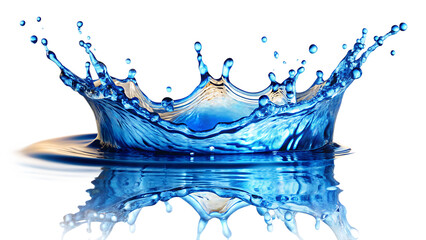 Water splash isolated on transparent background