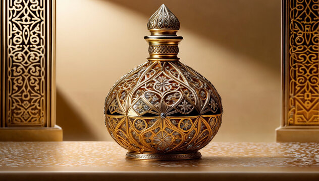 Arabian elegant golden bottle Oud orange Oil Perfume 