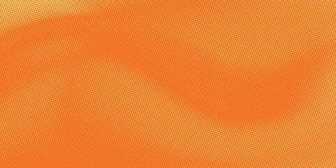 Groovy Halftone background with dots. Yellow and orange pop art pattern in comic style. Colorful dot texture. Vector illustration