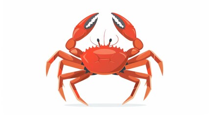 Red Crab Illustration