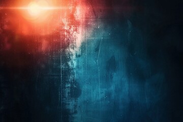 Fototapeta premium Minimalist blue light leak overlay on a uniform background.