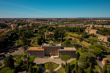 The ancient city of Rome with Vatican, Italy