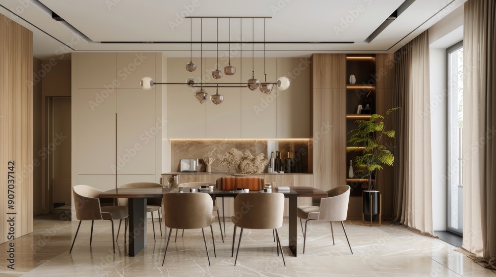 Sticker Modern Dining Room Interior Design