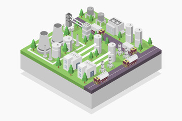 Carbon capture storage isometric