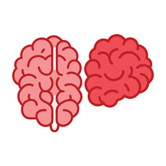 Brain Icon Vector illustration 