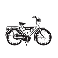 ELECTRIC BICYCLE in cartoon, doodle style . Image for t-shirt, web, mobile apps and ui. Isolated 2d vector illustration in logo, icon, sketch style, Eps 10, black and white. AI Generative